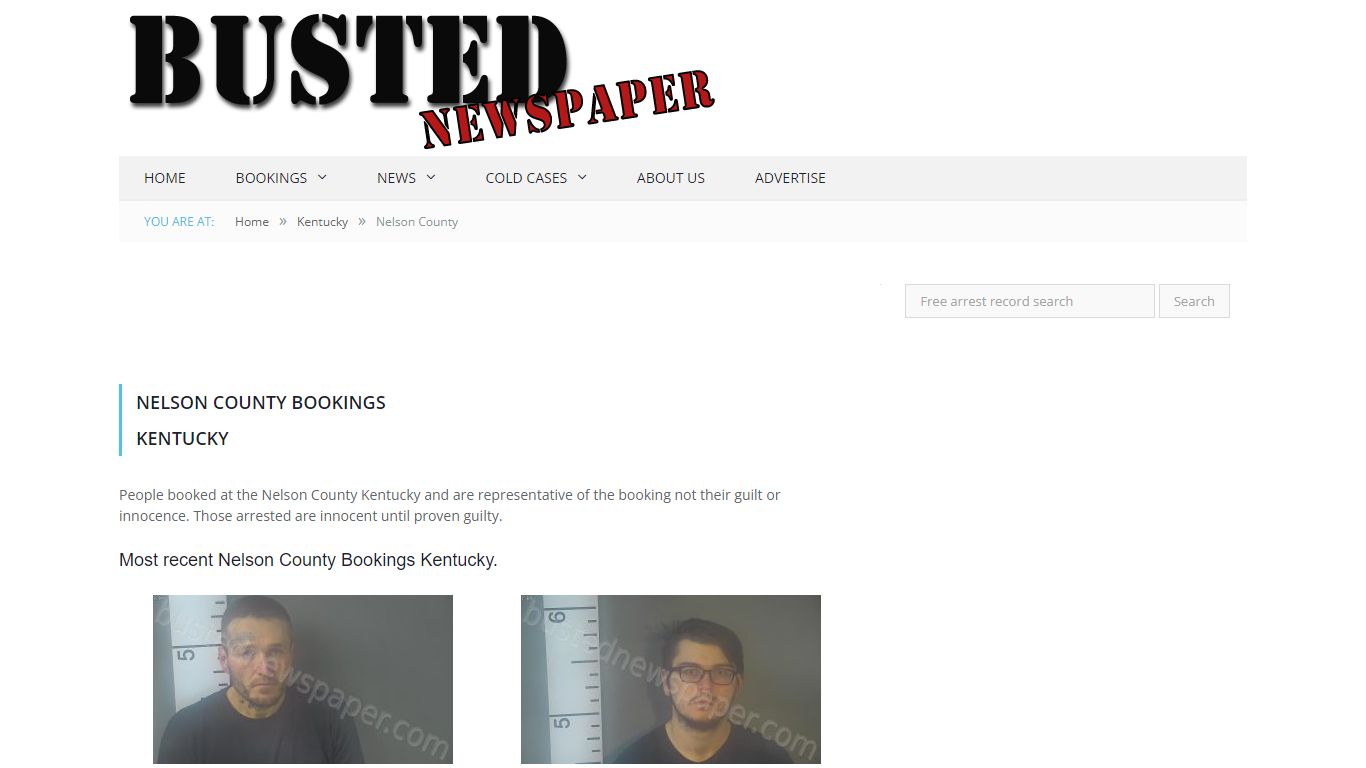Nelson County, KY Mugshots - BUSTEDNEWSPAPER.COM